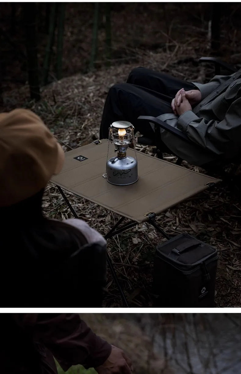Camingmoon portátil capa de vidro acampamento ao ar livre lanterna tenda lâmpada luz ao ar livre lâmpada gás