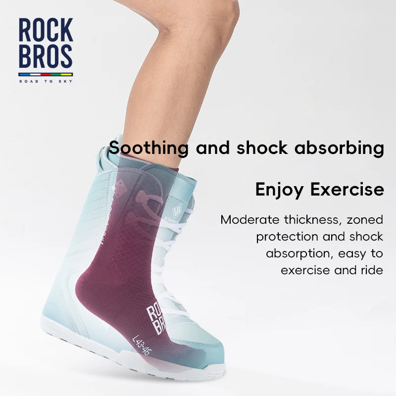 Meias esportivas ROCKBROS ROAD TO SKY, respiráveis, para ciclismo de estrada e MTB, alta elasticidade, absorção de impacto, um par de meias para bicicleta