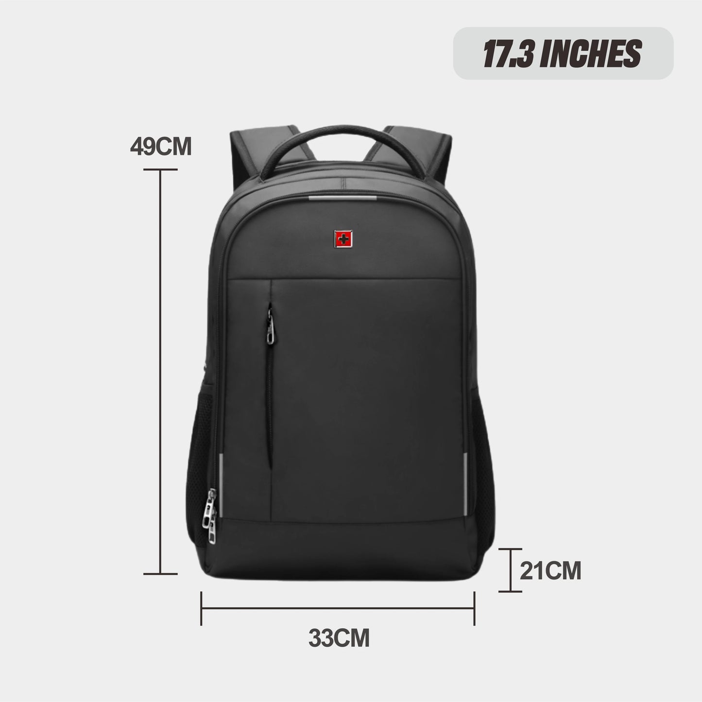 Mochila Masculina Antifurto Impermeável com USB — Grande Capacidade para Notebook 15,6" e 17,3"