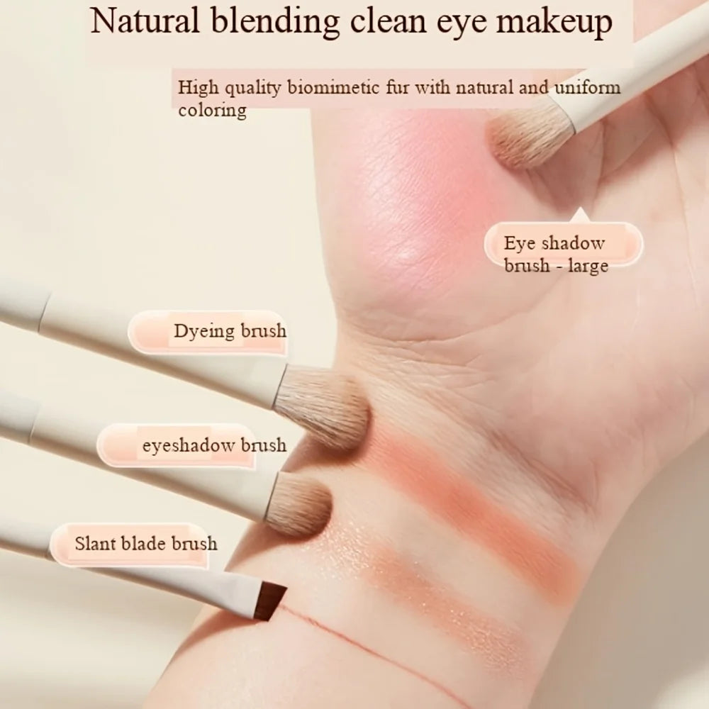 Conjunto de 12 Pincéis de Maquiagem com Kabuki — Cerdas de Nylon Macias para Base e Blush
