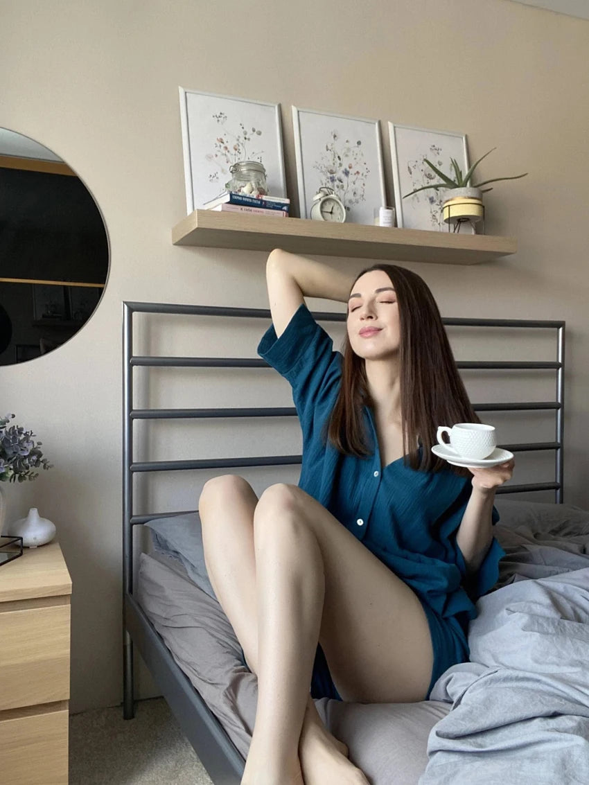 Pijama de Algodão Feminino Quentinho — Conforto e Estilo para Noites Perfeitas
