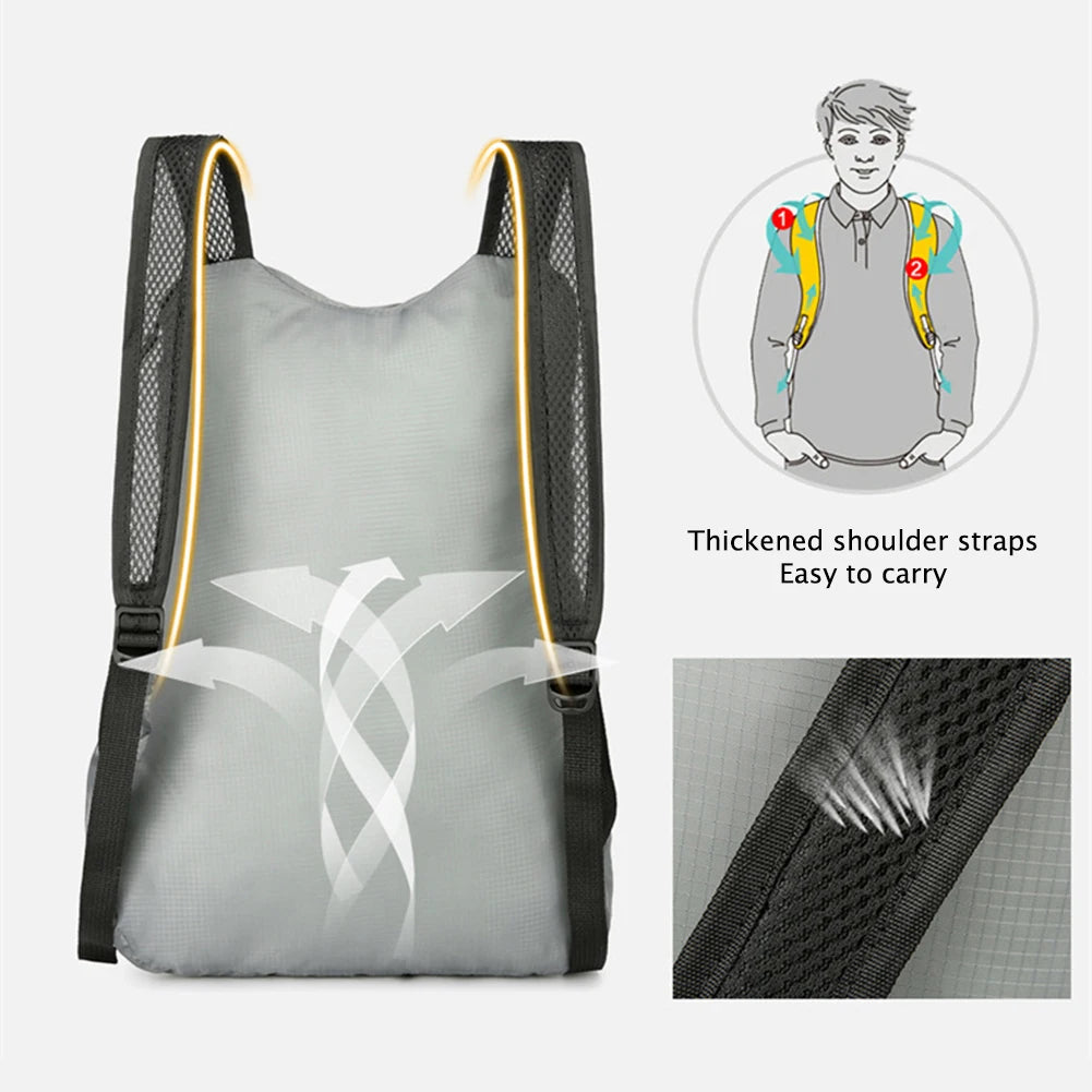 2025 Nova mochila ultraleve multifuncional de 1 pacote – dobrável e portátil – perfeita para ciclismo, caminhadas e itens essenciais para viagens