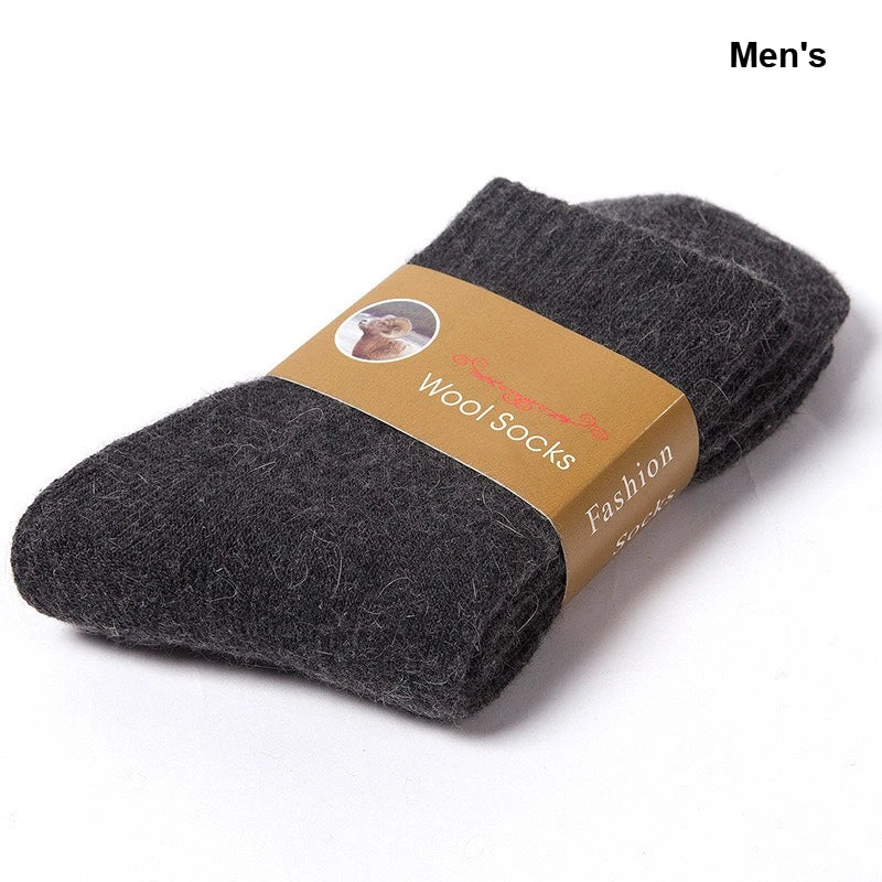 5PC Merino Wool Socks Thermal Lined Winter Middle Tube Socks for Men Women Extreme Cold Weather Hiking Skiing Warm Socks