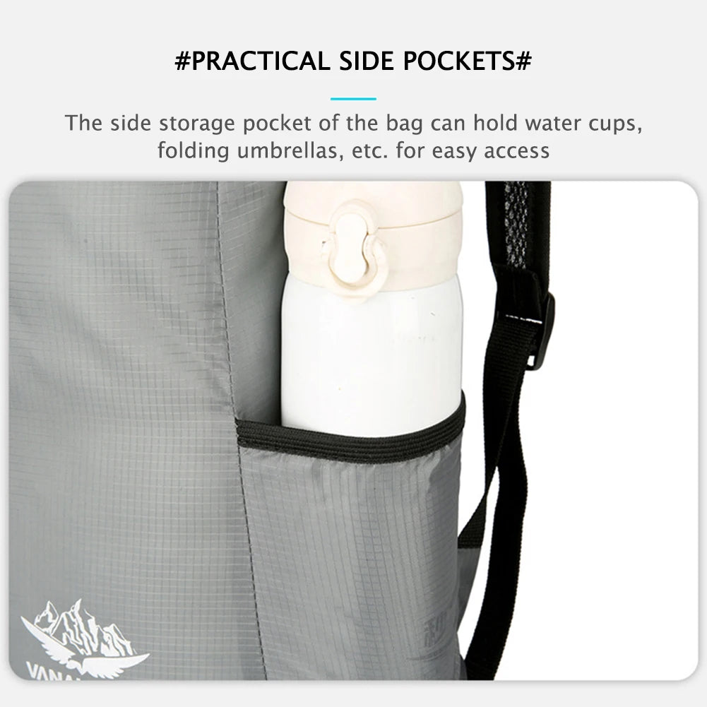 2025 Nova mochila ultraleve multifuncional de 1 pacote – dobrável e portátil – perfeita para ciclismo, caminhadas e itens essenciais para viagens