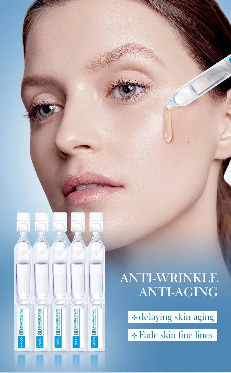 Sérum Facial Anti-Envelhecimento com Ácido Hialurônico — Colágeno e Fullerene para Pele Radiante