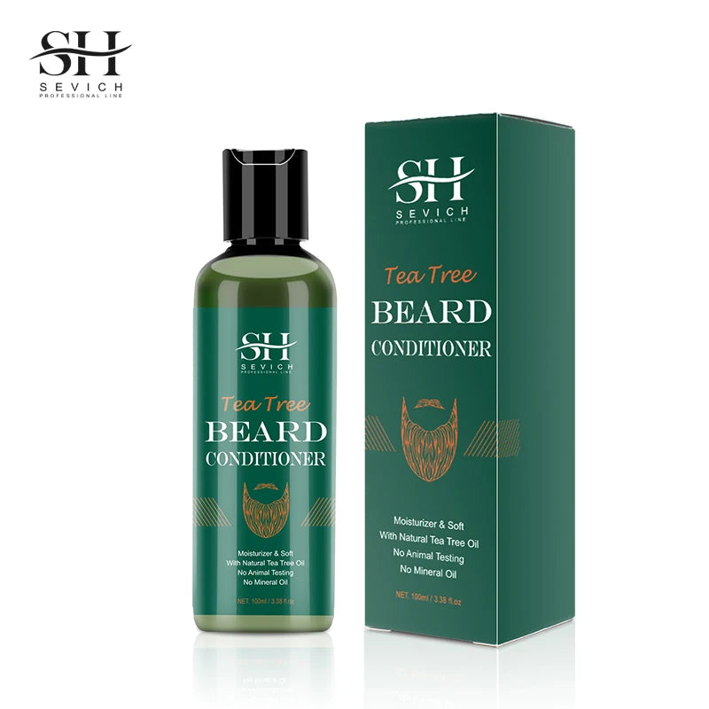 Kit de Crescimento de Barba com Árvore de Chá — Óleo Nutritivo, Hidratante e Anti-Queda Capilar