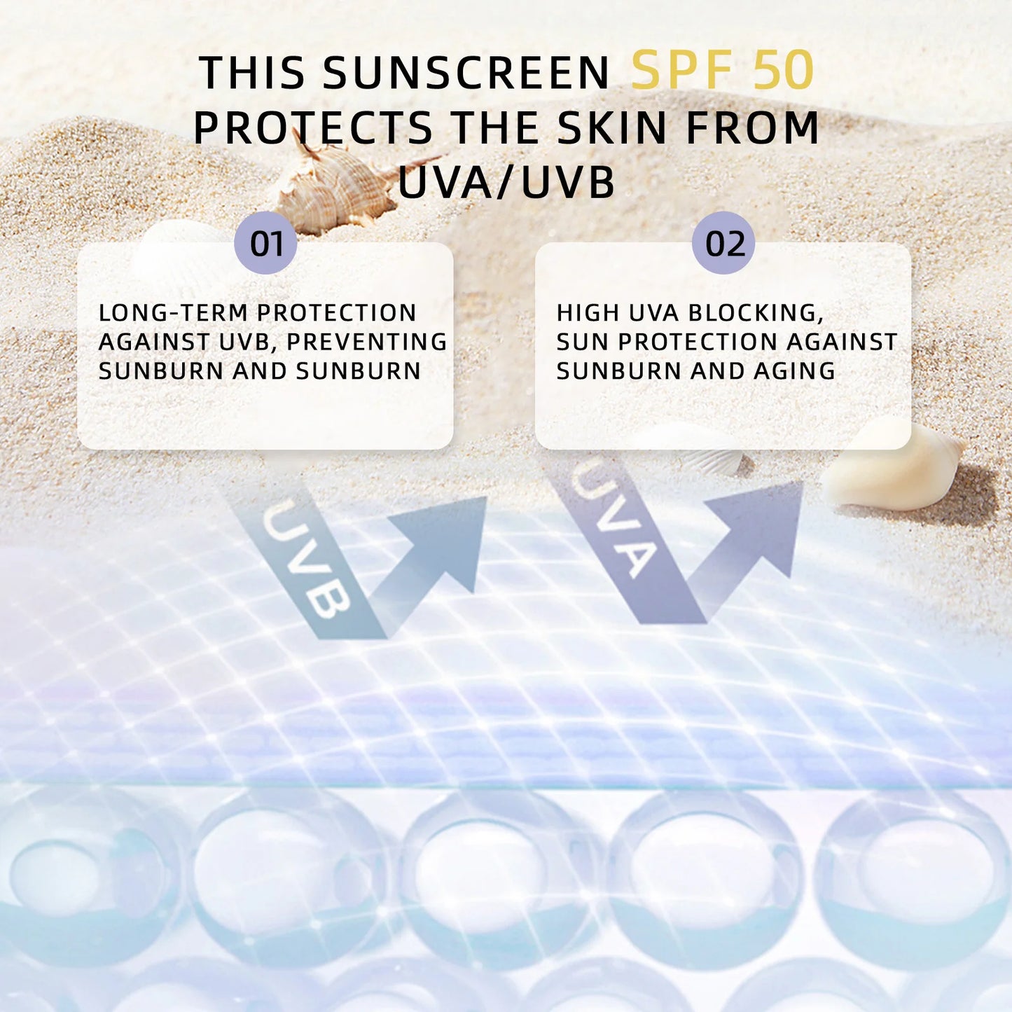 Spray Fixador com Protetor Solar FPS 50 — 100ml, Leve e Não Oleoso para Cuidados Faciais