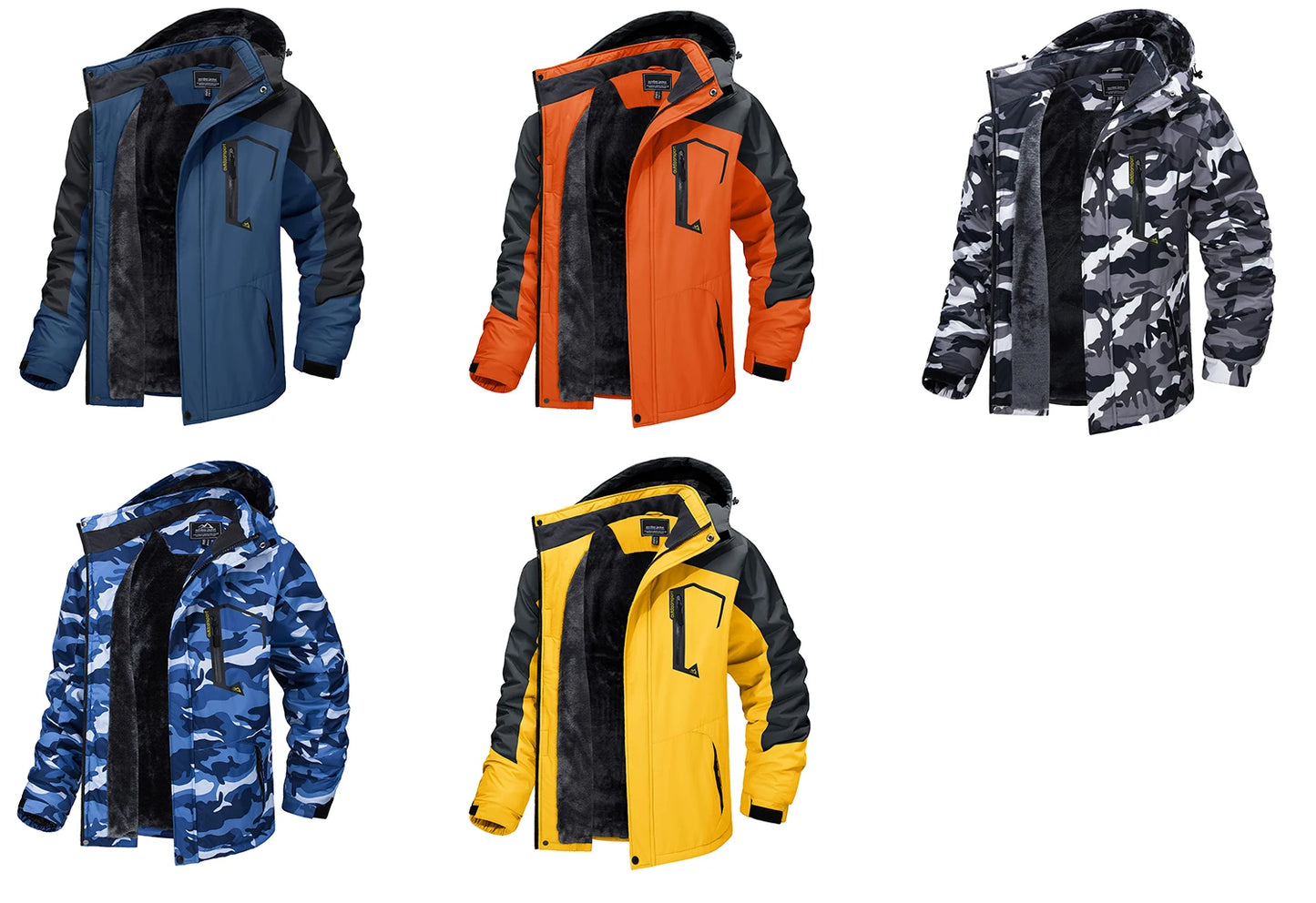Jaqueta de Montanha Tacvasen Masculina — Quentinha, Impermeável e Corta-Vento para o Inverno