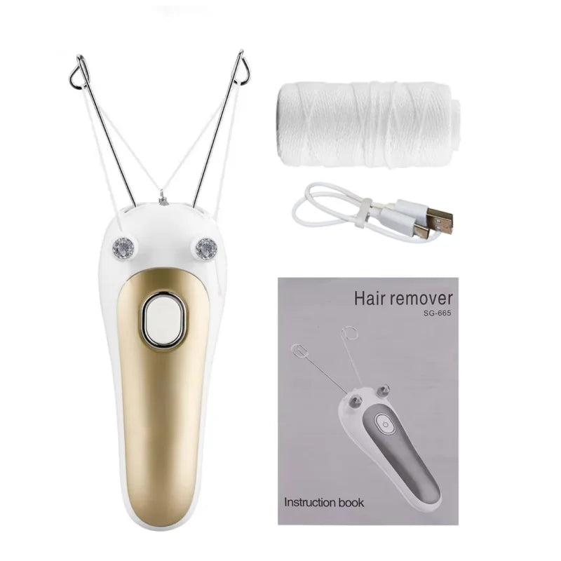 Epilador Elétrico de Fio Indolor Kemoko — Removedor de Pelos Facial e Corporal Recarregável