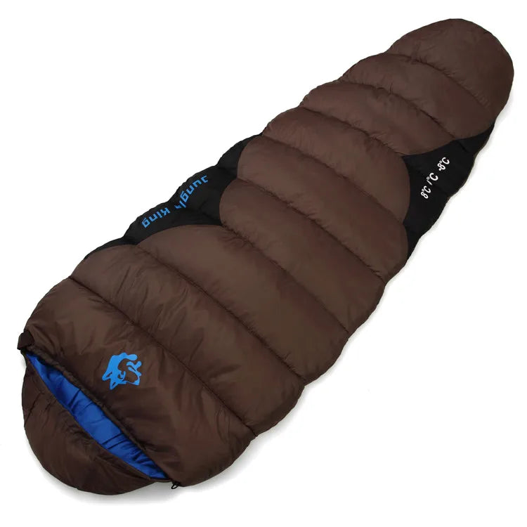 Saco de Dormir Térmico Leve para Camping e Trilha — Múmia de Fibra Oca, Compacto e Resistente