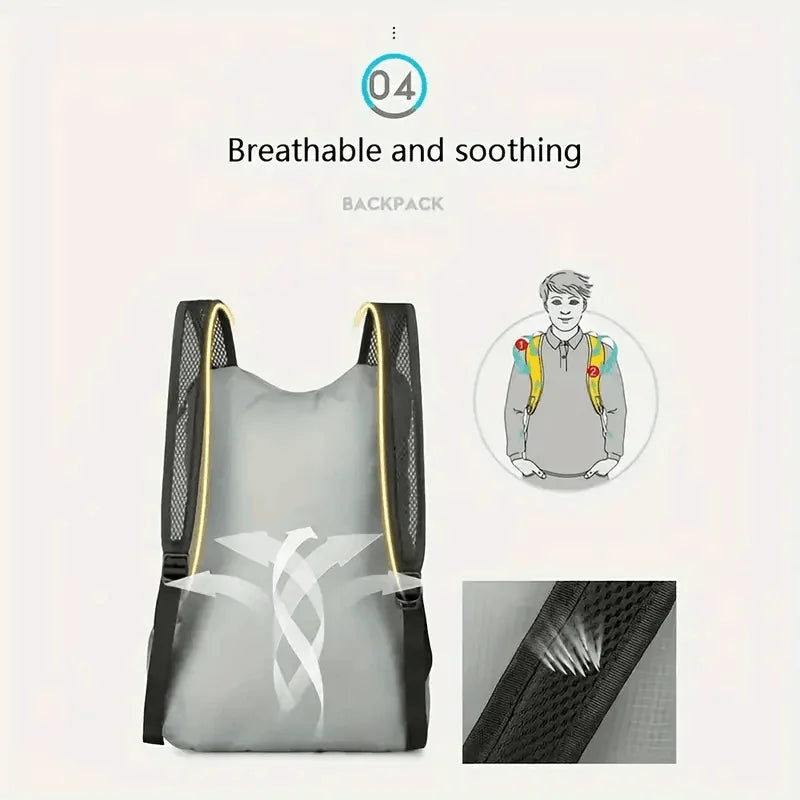 2025 Nova mochila ultraleve multifuncional de 1 pacote – dobrável e portátil – perfeita para ciclismo, caminhadas e itens essenciais para viagens