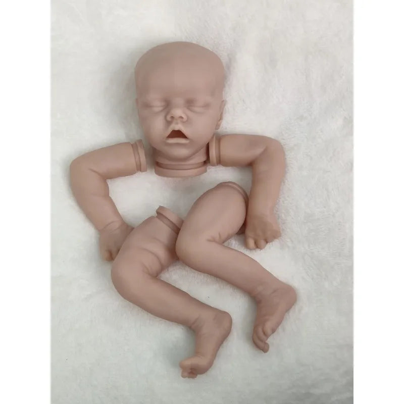 Kit Boneca Reborn Gêmeos A/B Irresistível — 17 Polegadas, Vinil Silicone Não Pintado para Personalizar