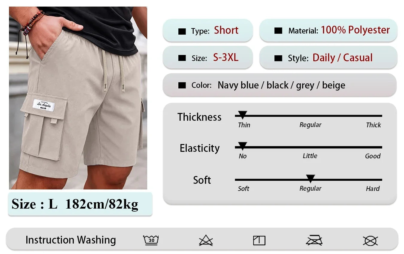 Bermuda Cargo Masculina Estilosa — Leve, Resistente e Perfeita para o Verão