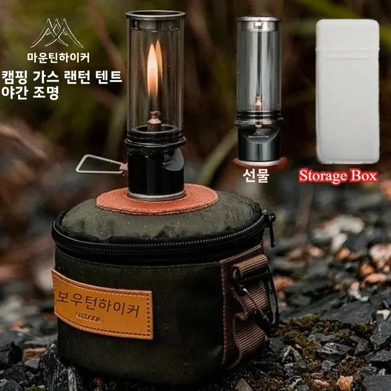 Luminária de Ambiente Retrô MOUNTAINHIKER para Piquenique e Camping, Lâmpada a Gás Criativa para Mesa de Cabeceira e Iluminação Decorativa Externa
