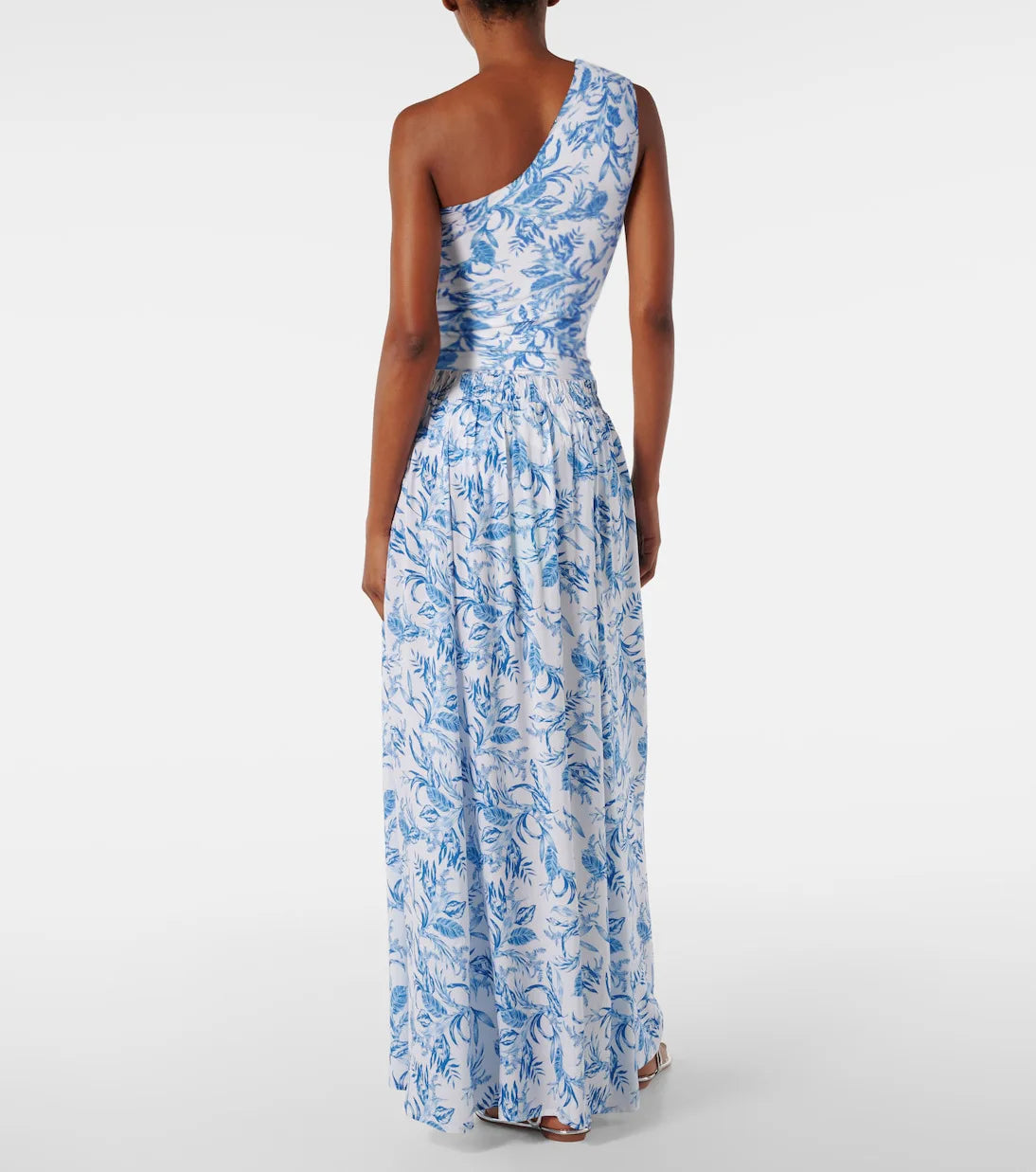 Maiô Floral Azul Elegante de Uma Peça — Estilo e Conforto para Mulheres
