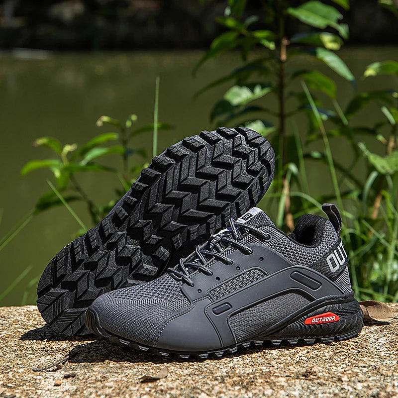 Sapatos de caminhada respiráveis masculinos sapatos esportivos ao ar livre botas de treinamento tático caminhadas e caça sapatos esportivos táticos