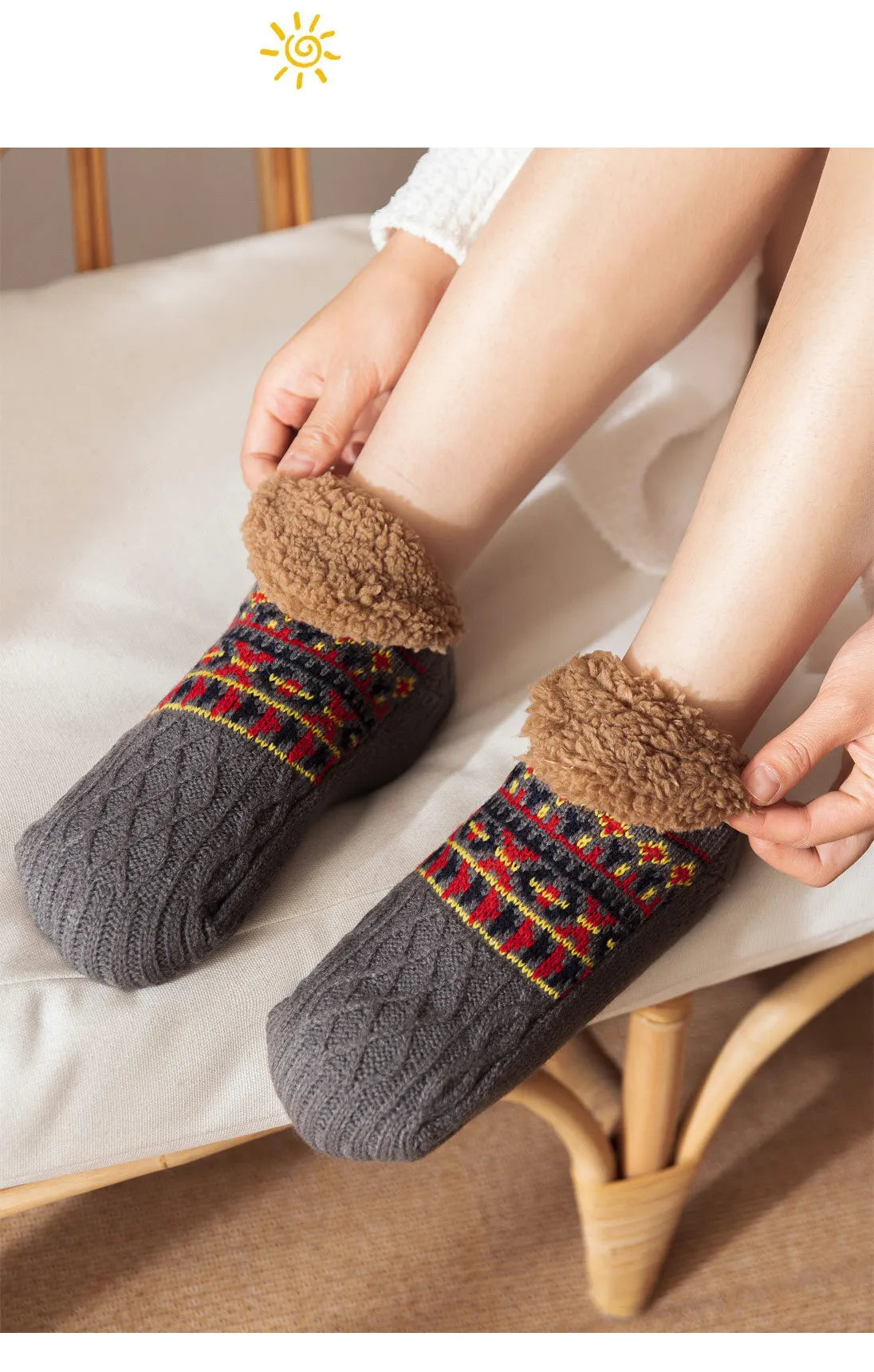 Super quente inverno antiderrapante meias de chão das mulheres dos homens meias de neve sono tapete meias chinelos meias mulheres bota de veludo unsiex casa wear