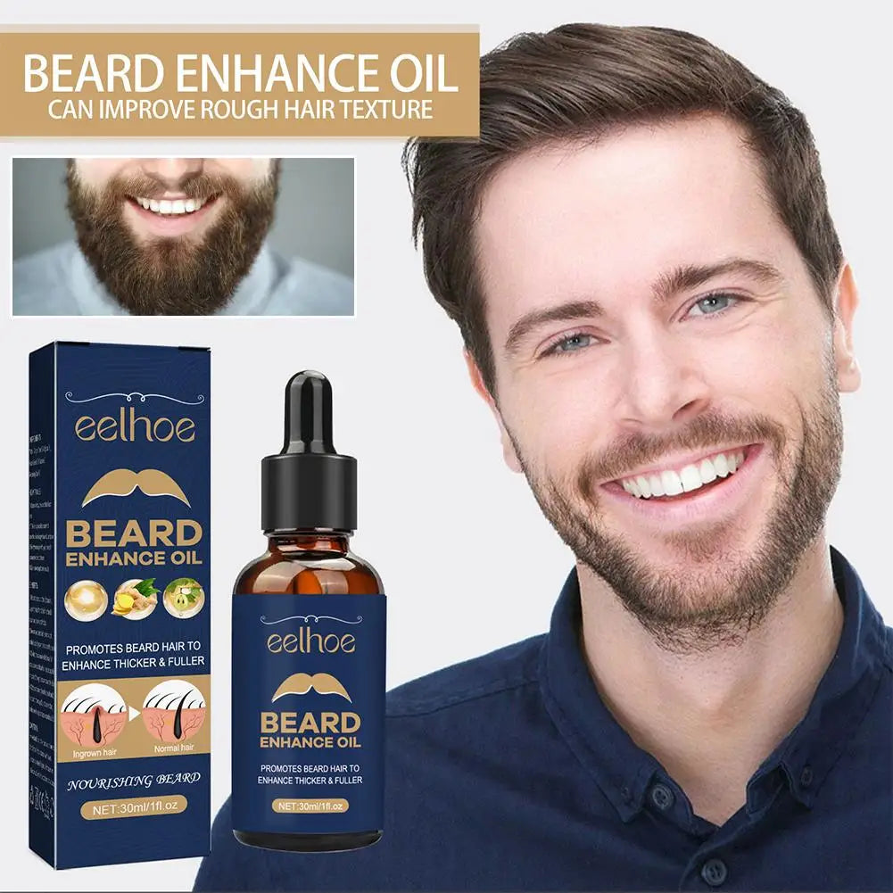 Óleo para Barba Masculino 30ml — Suavizante, Nutritivo e Estimulante para Crescimento Saudável