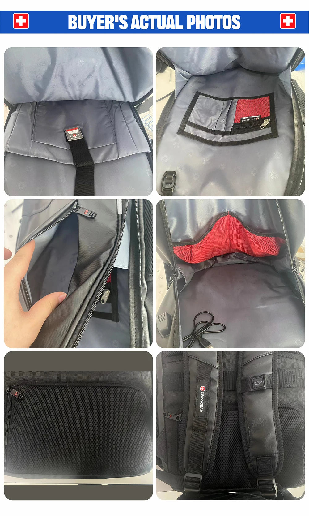 Mochila Masculina Antifurto Impermeável com USB — Grande Capacidade para Notebook 15,6" e 17,3"