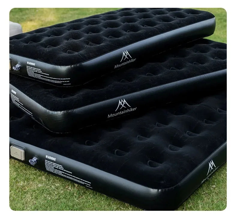 Colchão Inflável para Camping MOUNTAINHIKER 2025, Colchão de Ar para Glamping em PVC, Colchão de Camping para 1/3 Pessoas com Bomba Embutida