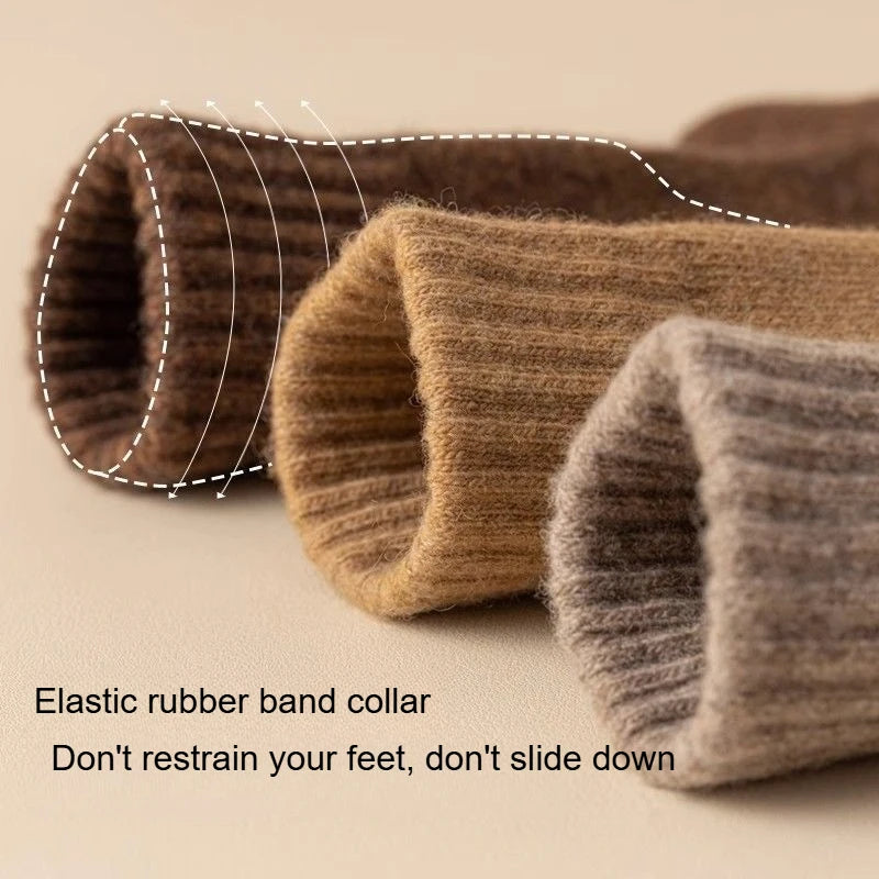 Kit 5 Pares Meias Merino Wool Térmicas Poderosas — Cano Médio, Ideais para Trilha, Ski e Frio Extremo