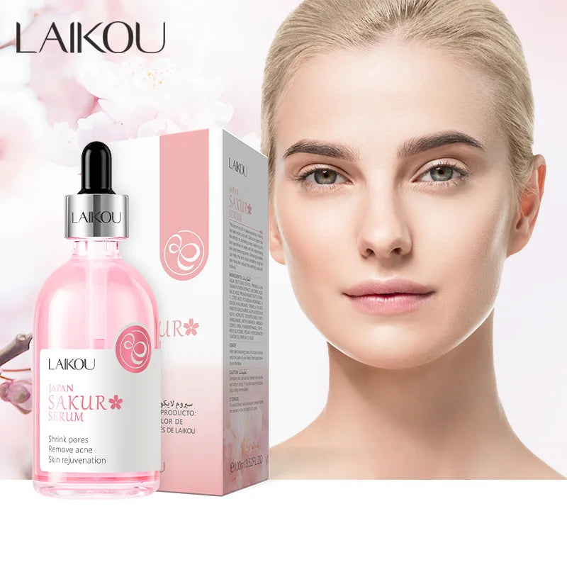 Sérum Facial Sakura com Vitamina C — 100ml Iluminador, Firmador e Hidratante para Pele Radiante