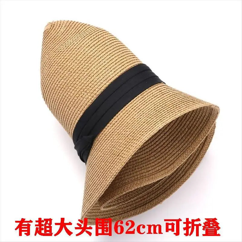 Chapéu Fedora Panamá Premium de Palha 54-62cm Dobrável Unissex Proteção UV para Viagens de Verão
