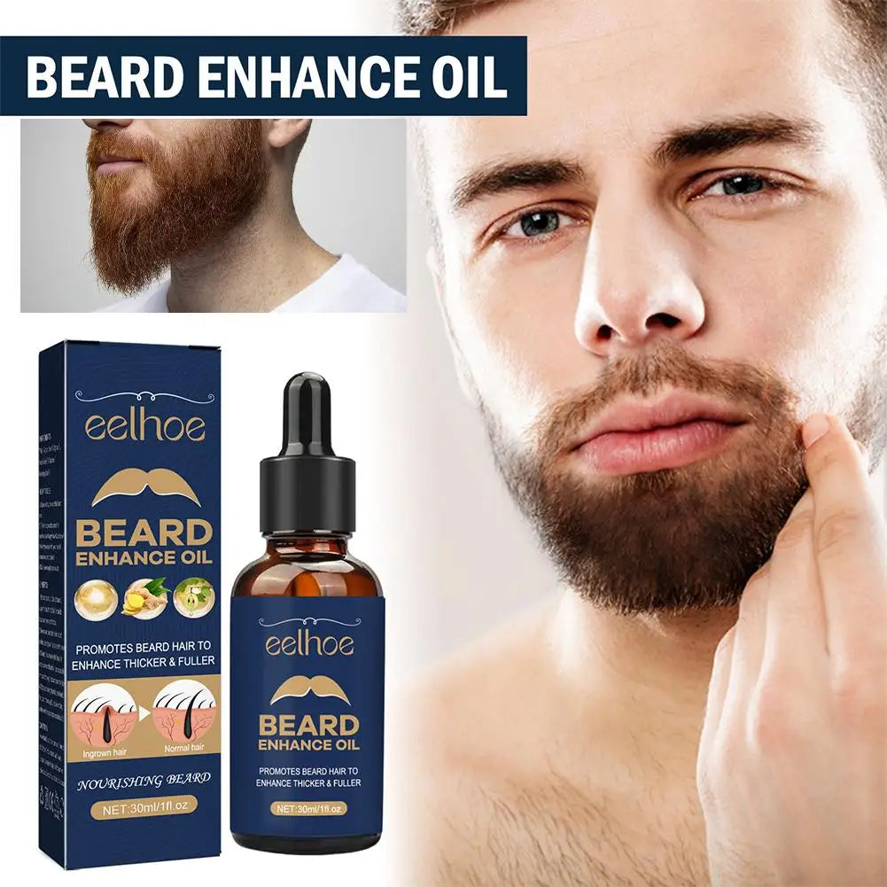 Óleo para Barba Masculino 30ml — Suavizante, Nutritivo e Estimulante para Crescimento Saudável