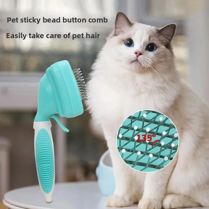 Kit Profissional 6 em 1 para Higiene de Pets — Escovas Autolimpantes para Cães e Gatos com Bolsa Portátil