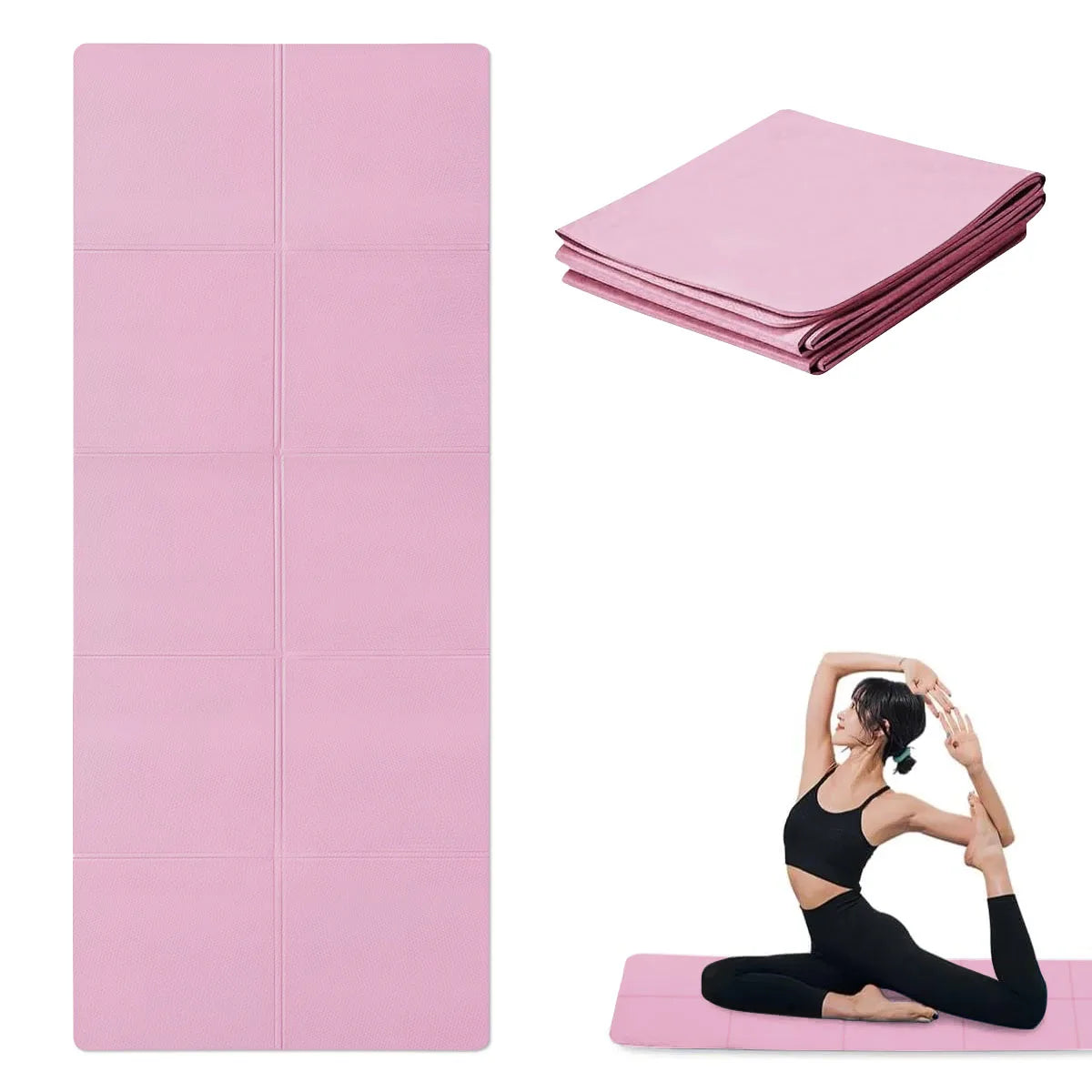 Tapete de Yoga e Pilates Antiderrapante — EVA 173x61cm em 3 Espessuras e 6 Cores