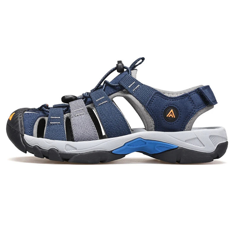 HUMTTO-Sandálias Outdoor Respiráveis para Homens, Sapatos de Caminhada, Sapatos de Água, Praia, Acampamento, Escalada, Aqua Sneaker, HT-710445A, Verão