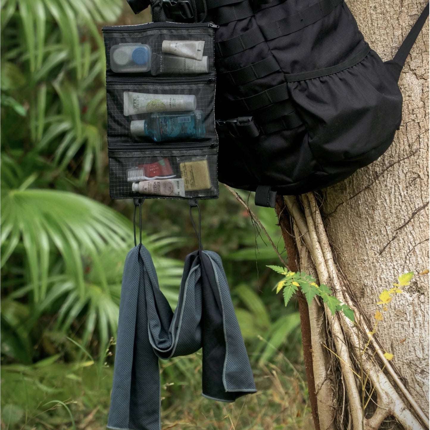 Organizador de produtos de higiene pessoal ultraleve HODRGEAR UHMWPE Gridstop |   Bolsa de malha enrolada de 35g |   Zíperes YKK |   Caminhadas e armazenamento EDC UL GEAR