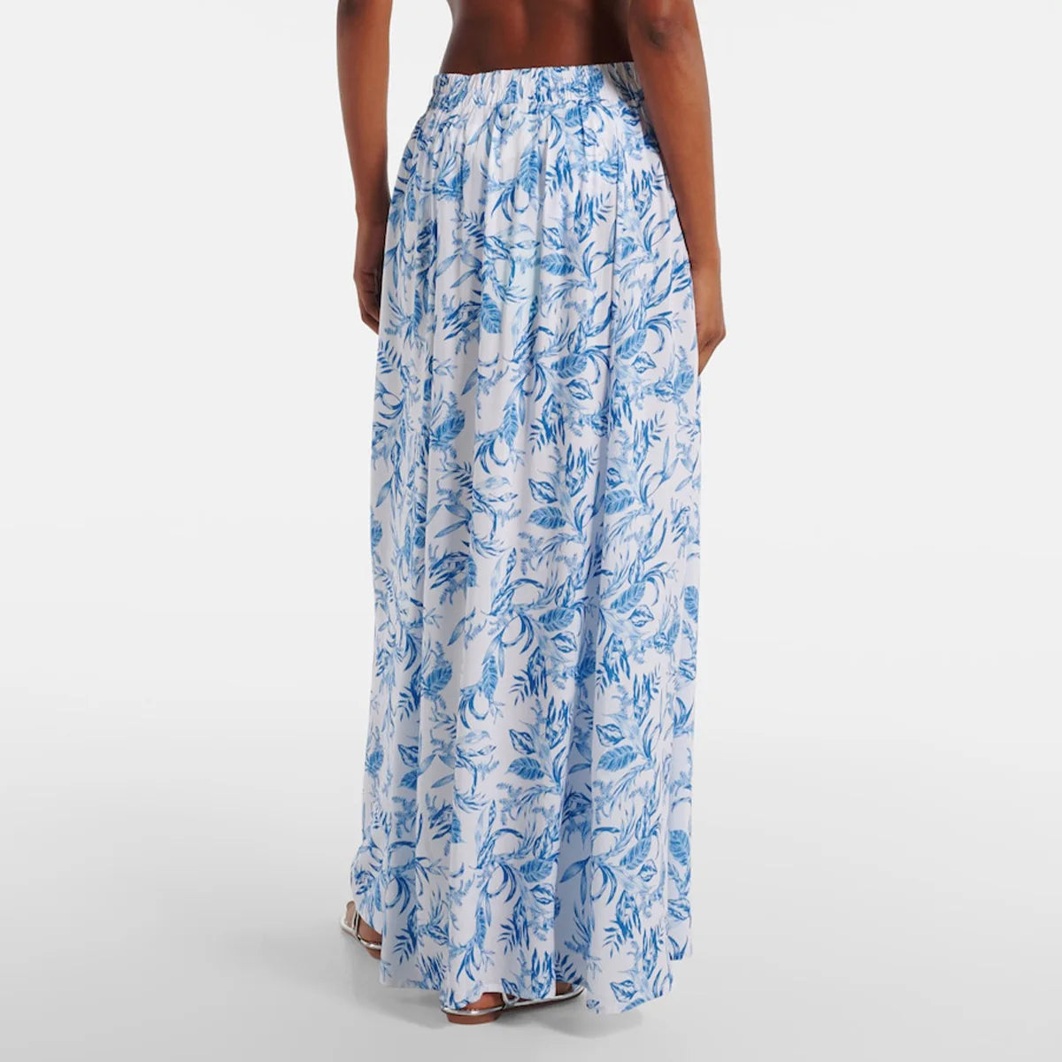 Maiô Floral Azul Elegante de Uma Peça — Estilo e Conforto para Mulheres