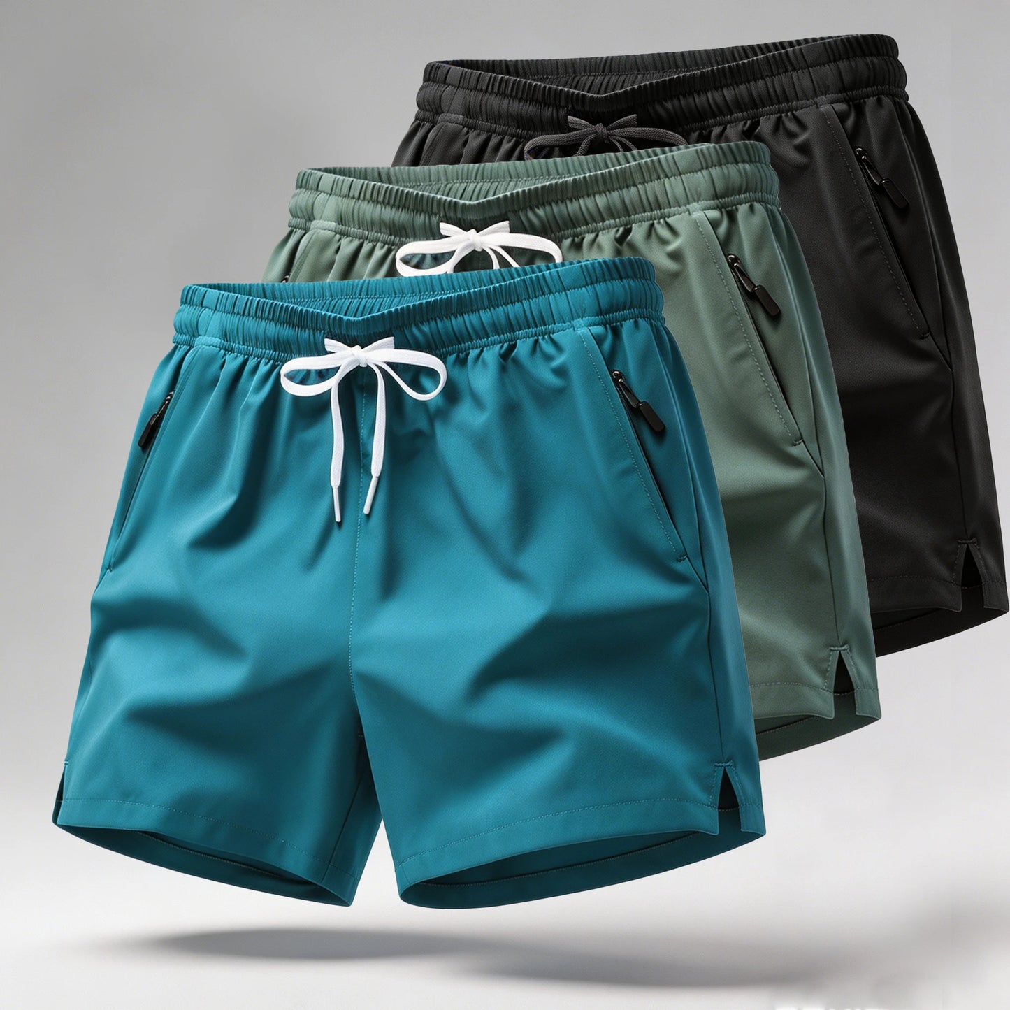 Shorts Masculinos de Secagem Rápida Estilosos — Ideais para Treinos Atléticos e Academia