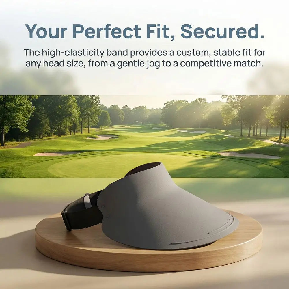 270 °   Chapéu com Visor de Sol UPF50+ com Aba Estendida, Visor Dobrável com Proteção UV, Chapéu Leve e de Secagem Rápida para Esportes ao Ar Livre