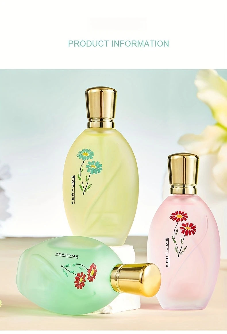 Perfume 50ml com Fragrância de Rosa e Jasmim — Presente Elegante para Homens e Mulheres