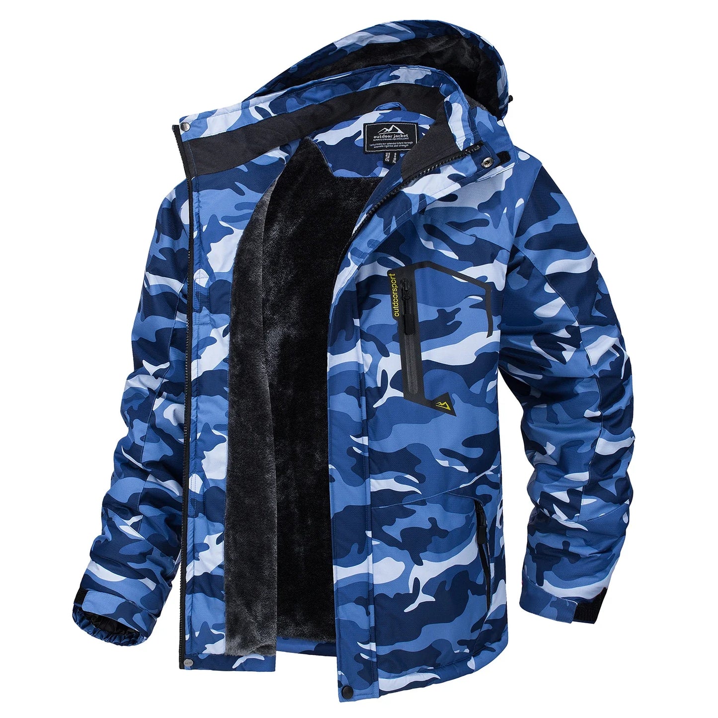 Jaqueta de Montanha Tacvasen Masculina — Quentinha, Impermeável e Corta-Vento para o Inverno