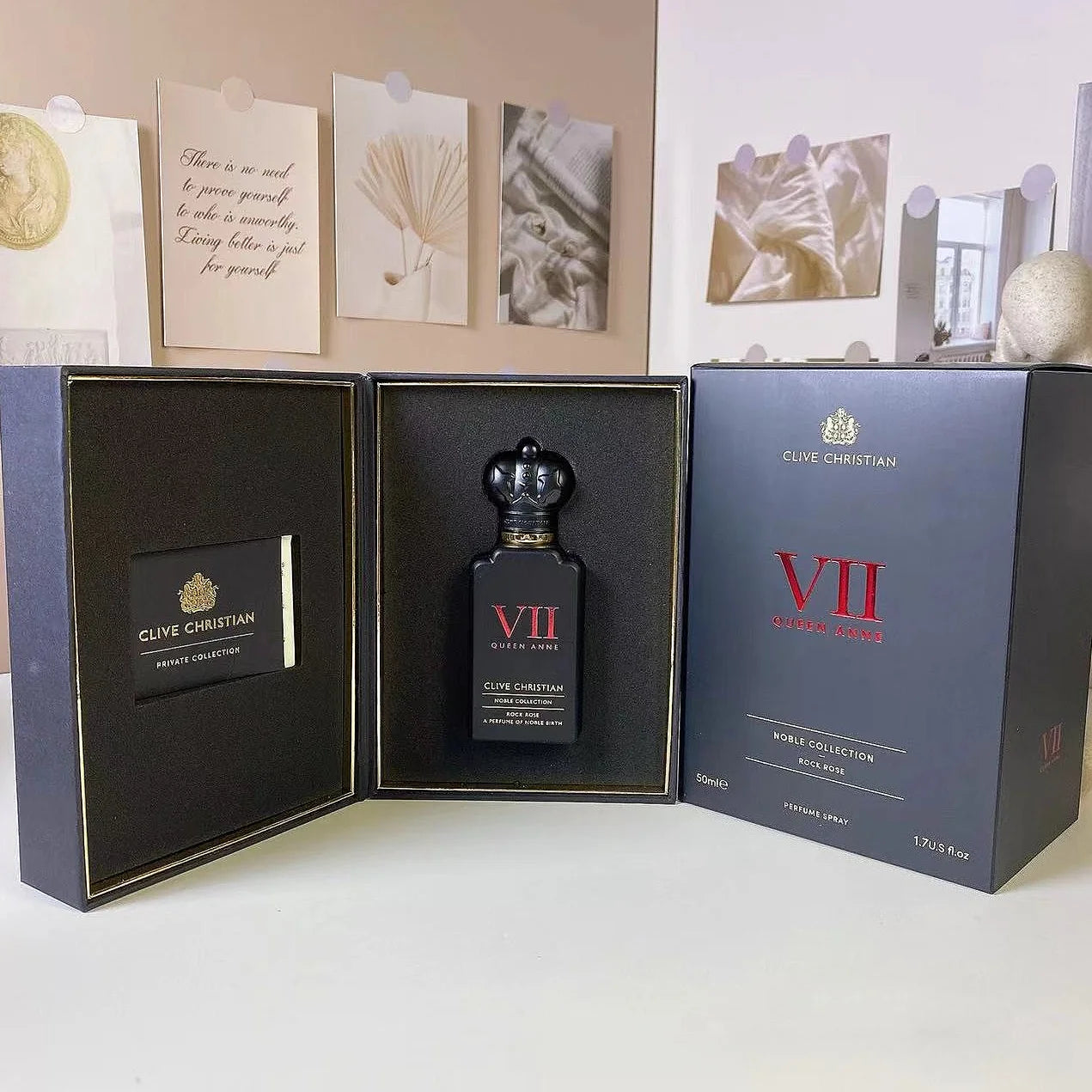 Perfume Clive Christian Masculino 50ml — Fragrância Fresca com Jasmim, Rosa, Sândalo e Musk