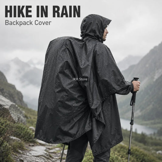 Capa de Chuva Impermeável para Adultos, Equipamento de Proteção contra Chuva para Mulheres e Homens