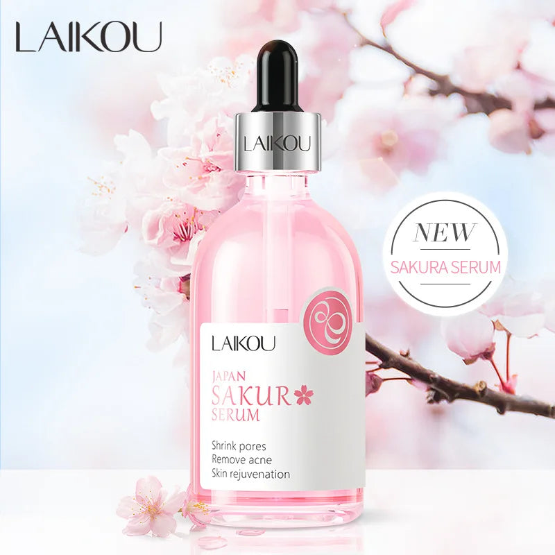 Sérum Facial Sakura com Vitamina C — 100ml Iluminador, Firmador e Hidratante para Pele Radiante