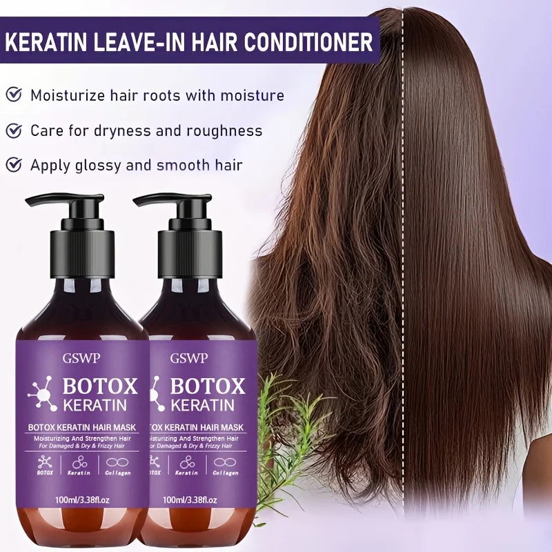 Máscara Capilar Botox de Queratina GSWP — Hidrata, Fortalece e Reduz Frizz em 100ml ou 200ml