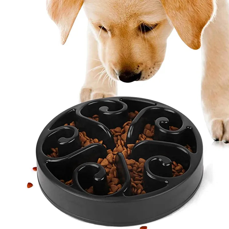 Tigela de Alimentação Lenta para Cães — Antiderrapante, Anti-Gulpe, Ecológica em 10 Cores
