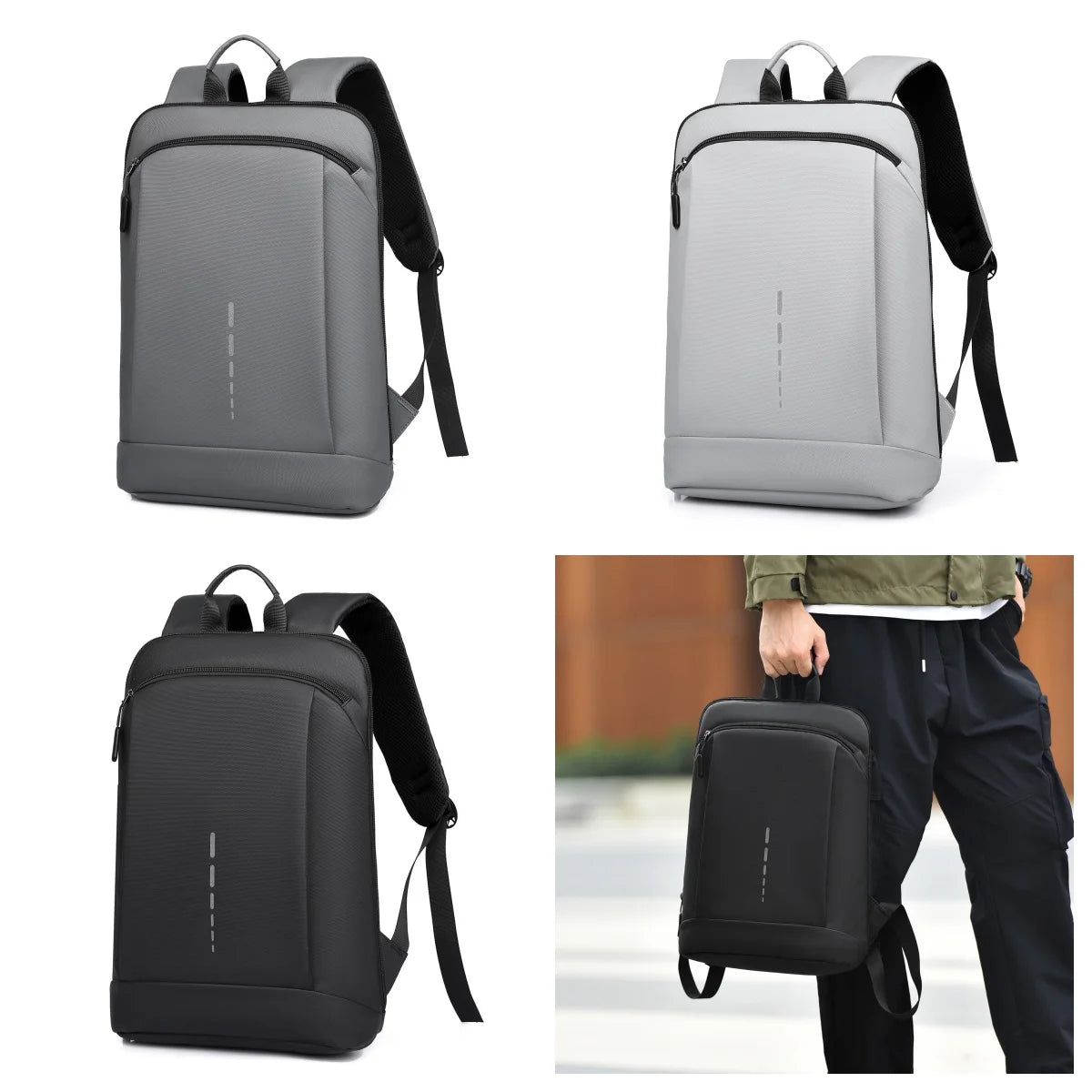 Mochila masculina à prova d'água ultraleve mochila masculina elegante mochila para laptop de 15,6 polegadas