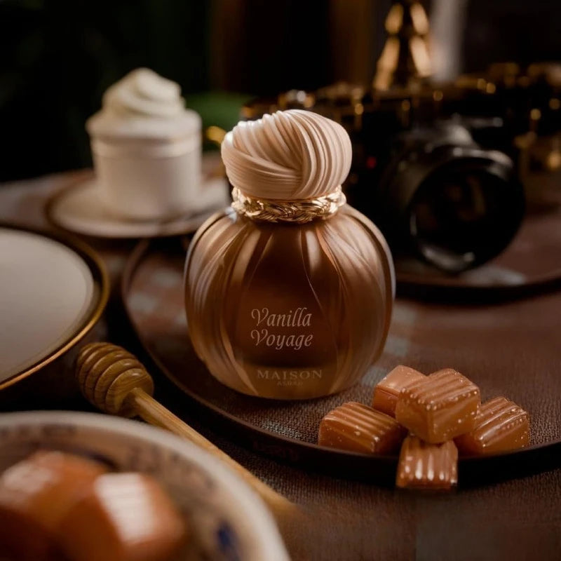 Perfume Maison Asrar Vanilla Voyage 100ml — Fragrância Oriental de Baunilha, Caramelo e Âmbar