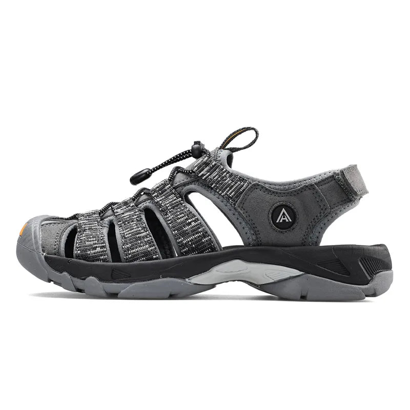 HUMTTO-Sandálias Outdoor Respiráveis para Homens, Sapatos de Caminhada, Sapatos de Água, Praia, Acampamento, Escalada, Aqua Sneaker, HT-710445A, Verão