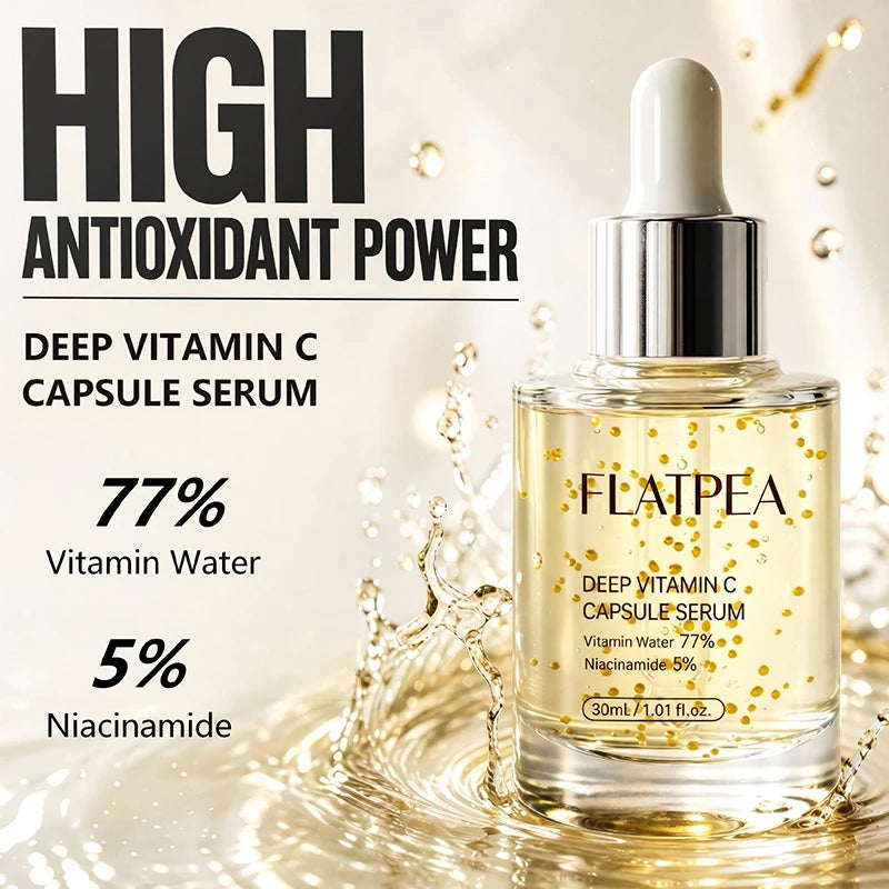 Sérum em Cápsulas de Vitamina C — Essência Iluminadora com Niacinamida para Brilho e Hidratação Facial