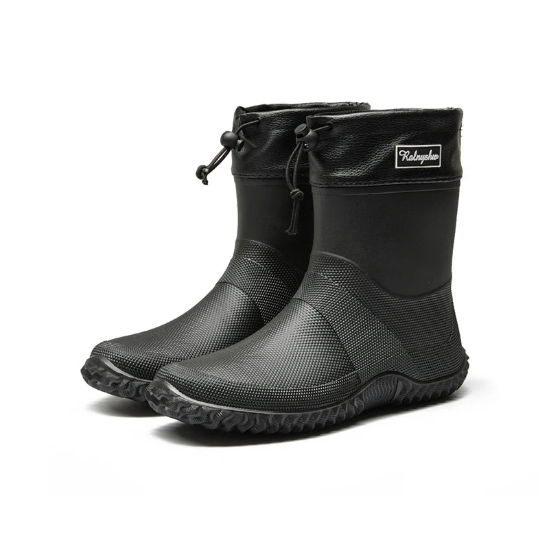 Botas de Chuva Curtas Impermeáveis — Leves, Antiderrapantes e Estilosas para o Dia a Dia