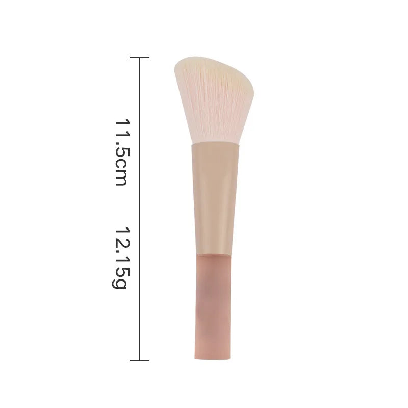 Conjunto de Pincéis de Maquiagem Portáteis — Cerdas Ultra Macias para Pó, Esponja e Blush
