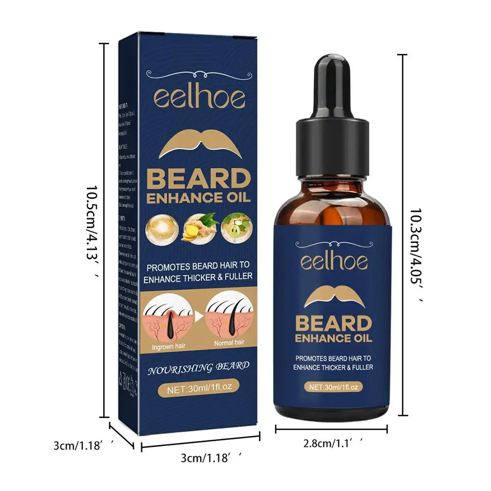Óleo para Barba Masculino 30ml — Suavizante, Nutritivo e Estimulante para Crescimento Saudável