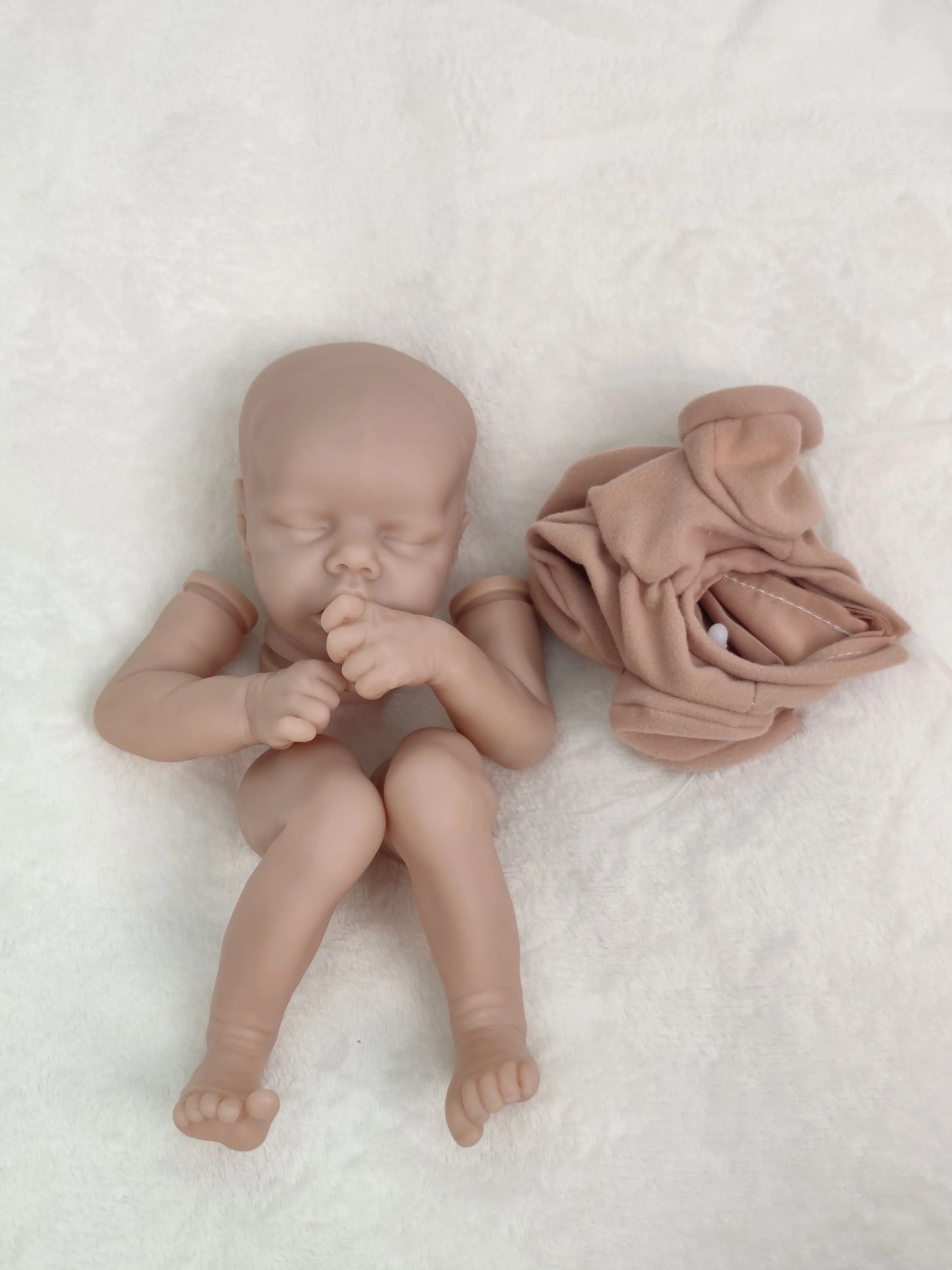 Reborn Baby Doll Kits para Crianças, Twin A, B Lifelike, Vinil, Silicone, Sem Pintar, Inacabado, Peças Em Branco, LOL, Presente de Natal, 17"
